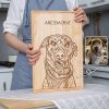 Personalized Cutting Board with Dog or Pet Portrait
