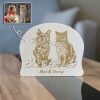 Custom Engraved Pet Portrait Maple Plaque