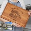 Custom House Engraved Cutting Board