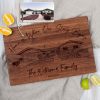 Custom House Engraved Cutting Board