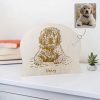 Custom Engraved Pet Portrait Maple Plaque