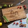 Custom Engraved Cutting Board with Photo Drawing
