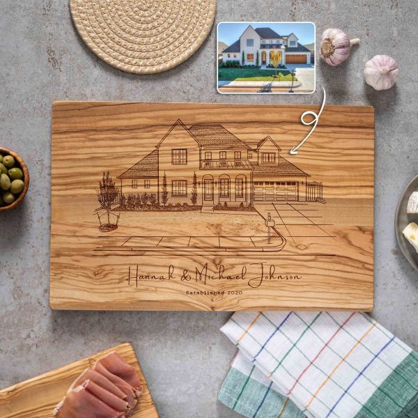 Custom House Cutting Board