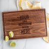 custom walnut cutting boards with logo