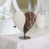 Yin-Yang Wooden Heart with Bark