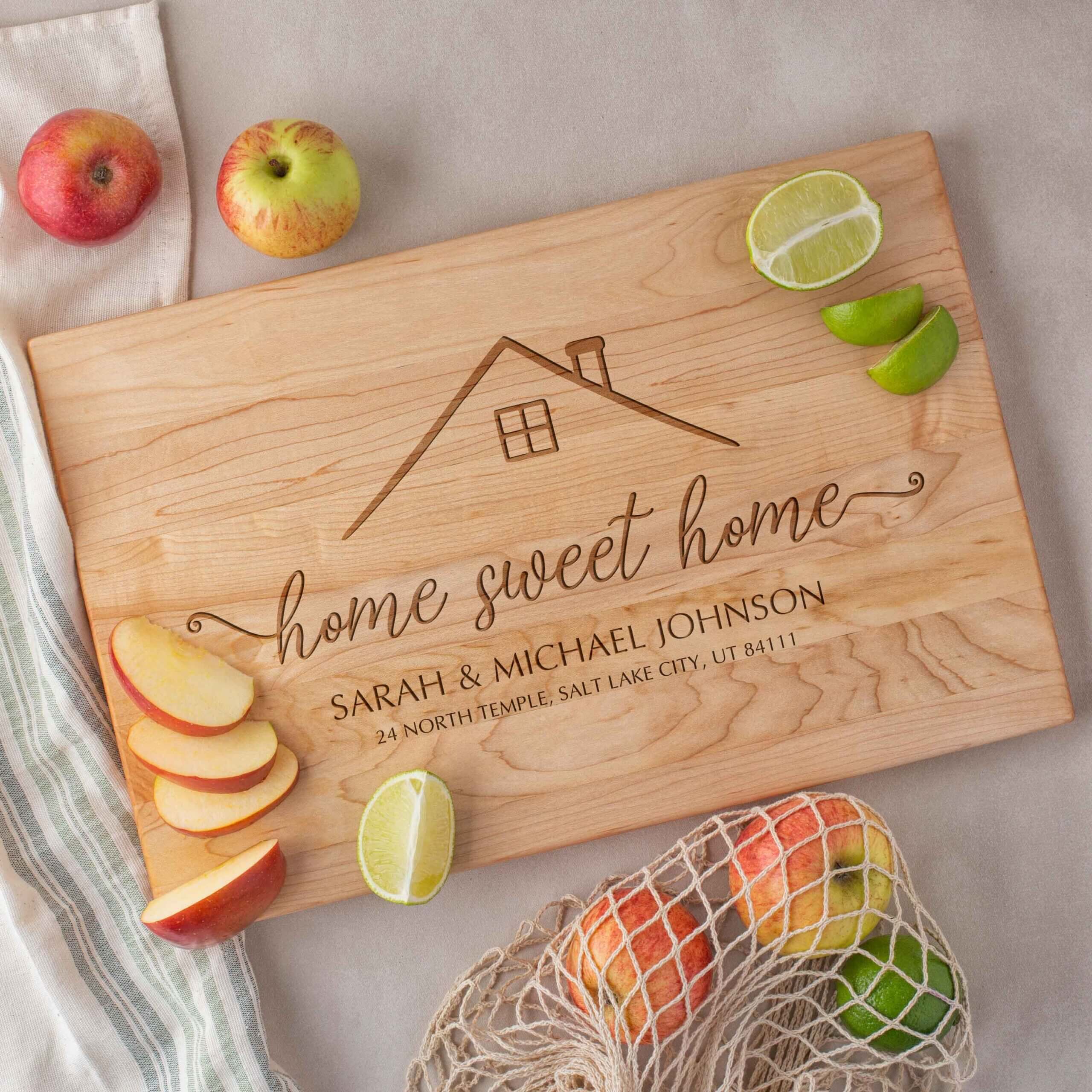 Realtor Gift Cutting Board with engraving