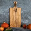 Olive Wood Cutting Board with Handle