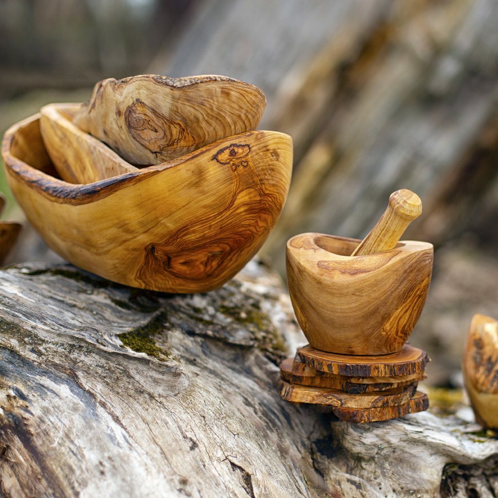 wooden kitchen utensils