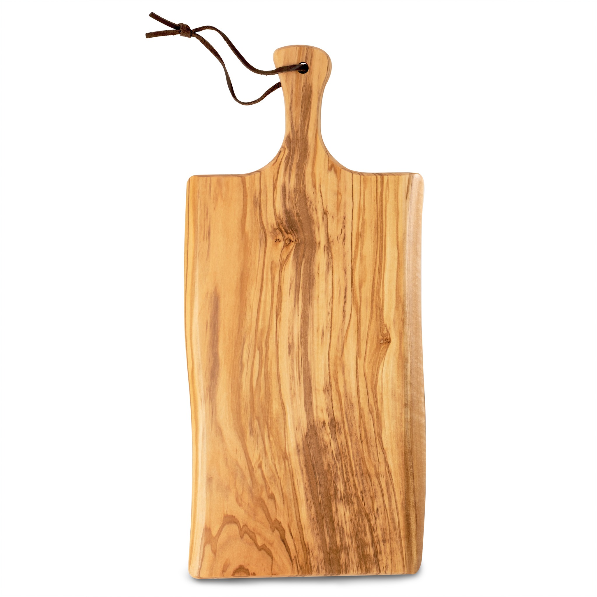Olive Wood Cutting Board with Handle