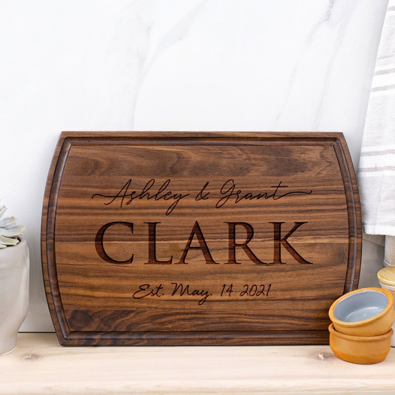 Personalized Cutting Board Wedding Gift
