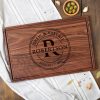 Personalized Monogram Cutting Board as Personalized Mom Gift