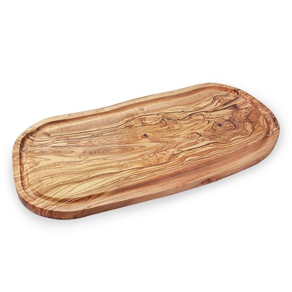 Wooden Steak Meat Board with Juice Groove – 18″