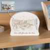 Custom House Portrait Engraving on Maple Wood Plaque