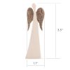 Rustic Wooden Angel Figurine - X-Small