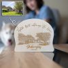 Custom House Portrait Engraving on Maple Wood Plaque
