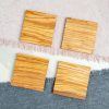 Olive Wood Coasters Set - Square (Set of 4)