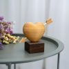 Wooden Heart with Arrow on Stand