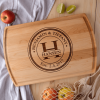 monogram letter with name cutting board