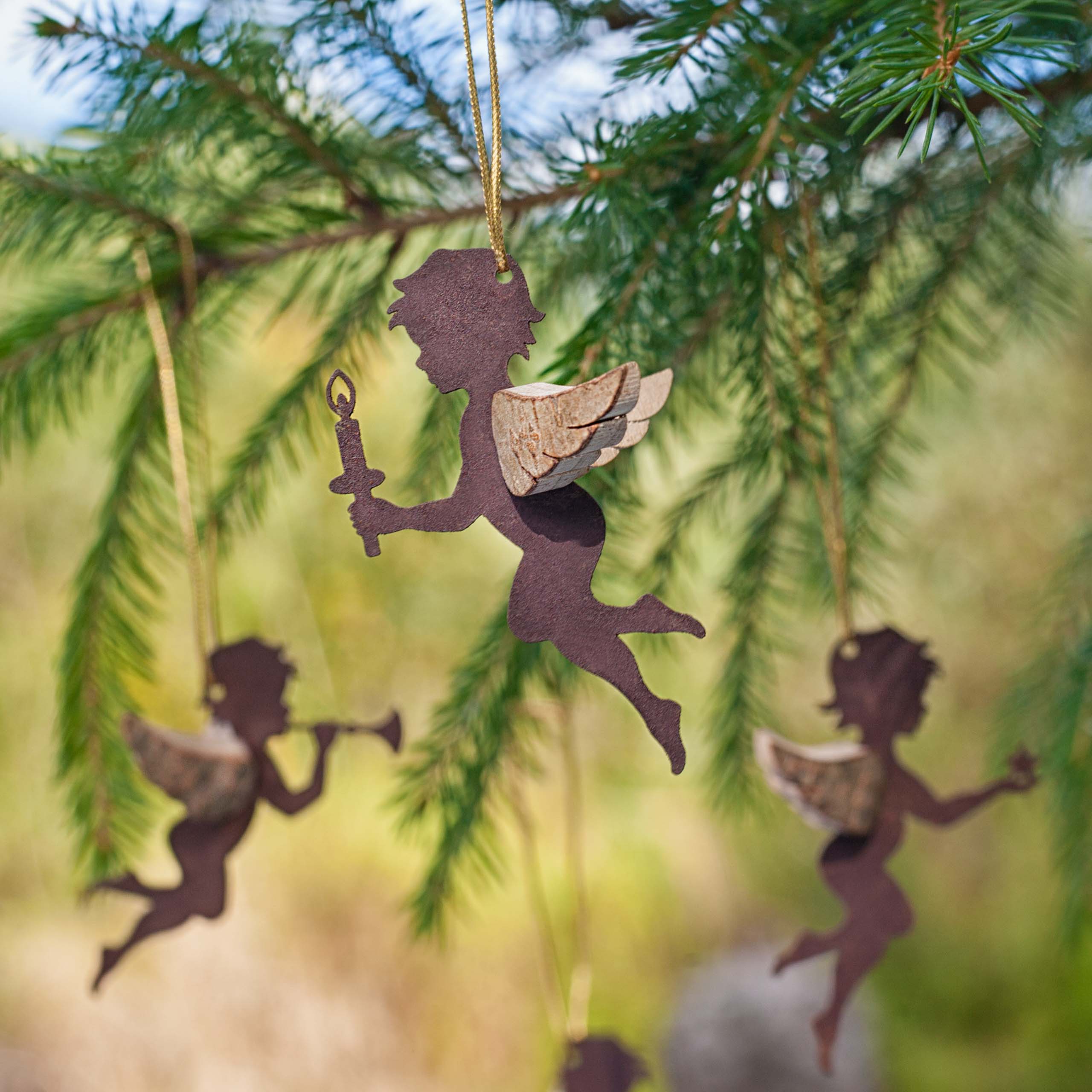 Candle Angel Christmas Ornament - Image 2