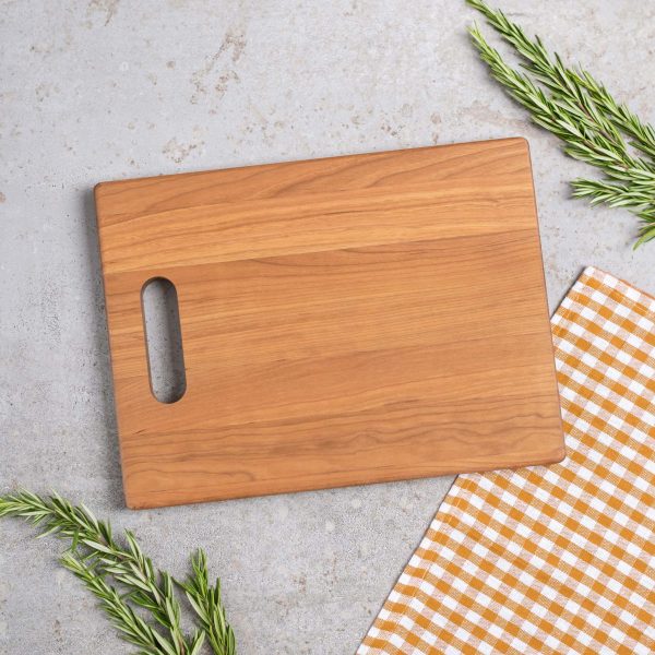 Cherry Wood Cutting Board with Handle