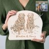 Custom Engraved Pet Portrait Maple Plaque