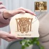 Personalized Photo Sketch on Wood Plaque