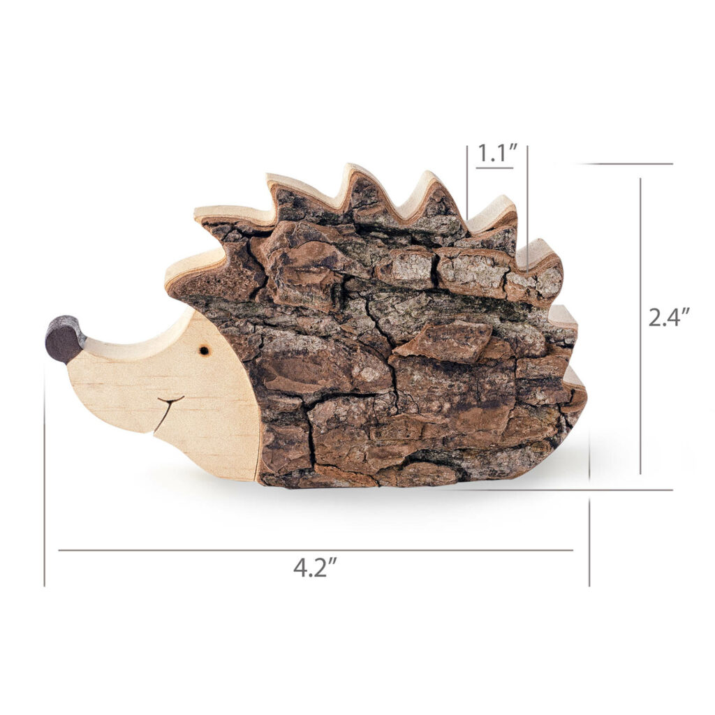 Rustic Porcupine Figurine