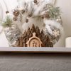 Nativity Scene Handmade Made with Bark