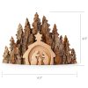 Rustic Nativity Scene Handmade Made with Bark
