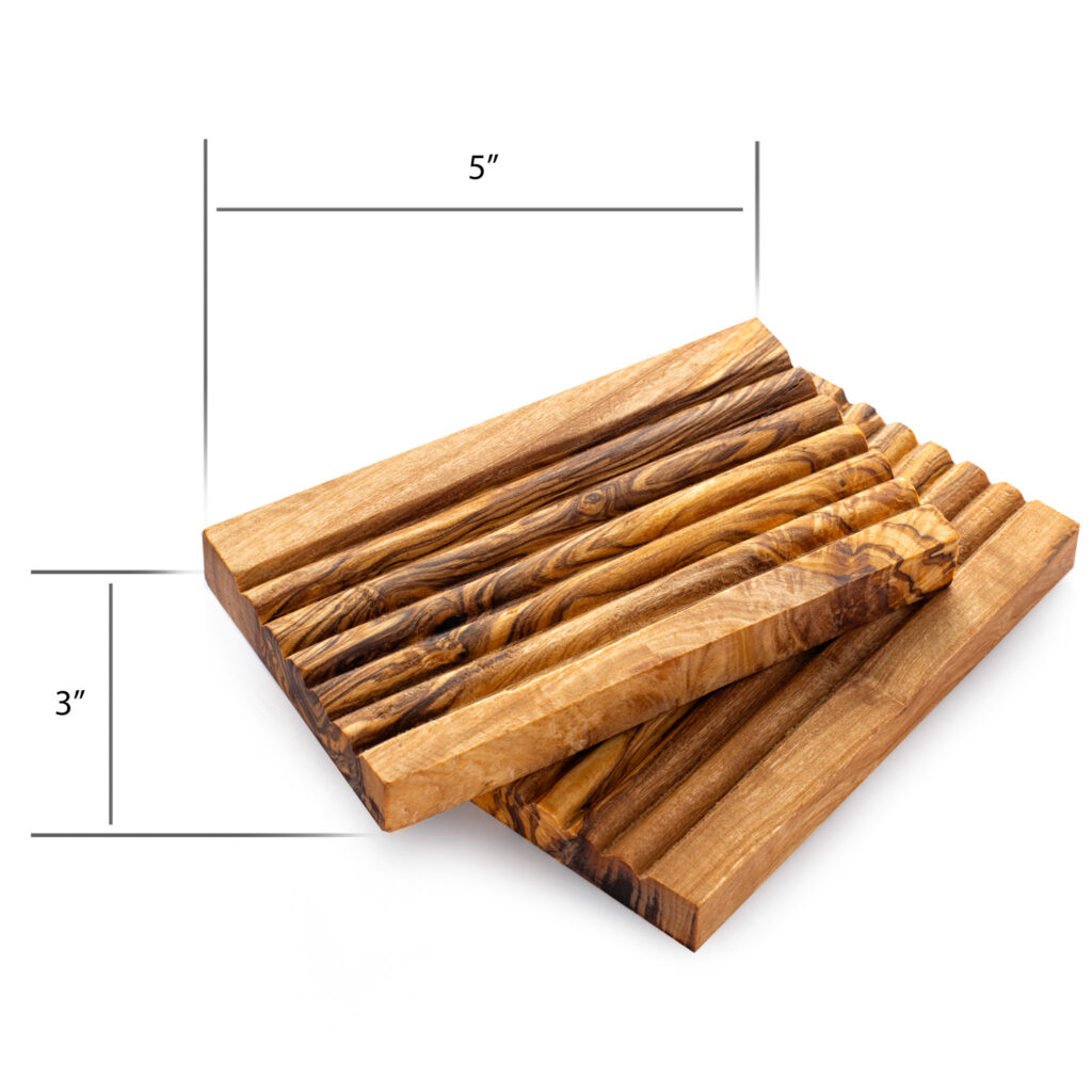 Groove Wood Soap Dish