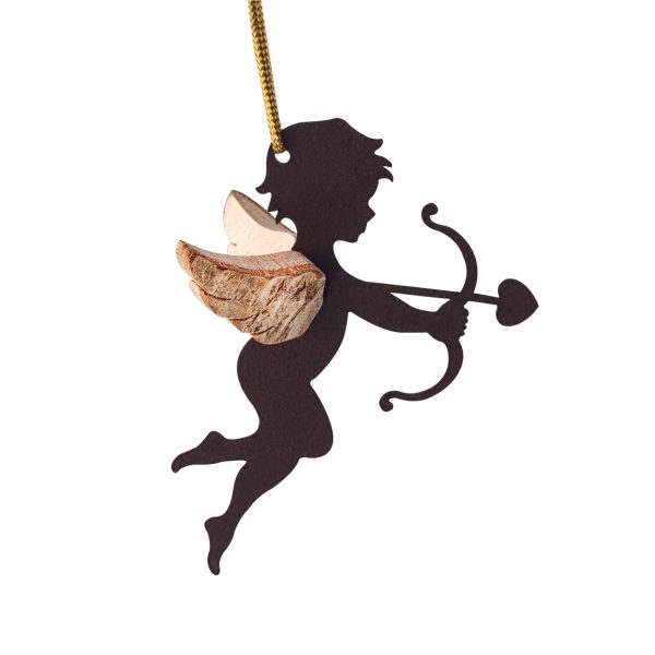 Angel Ornament with Heart Arrow
