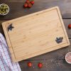 Bamboo Cutting Board with Juice Grooves