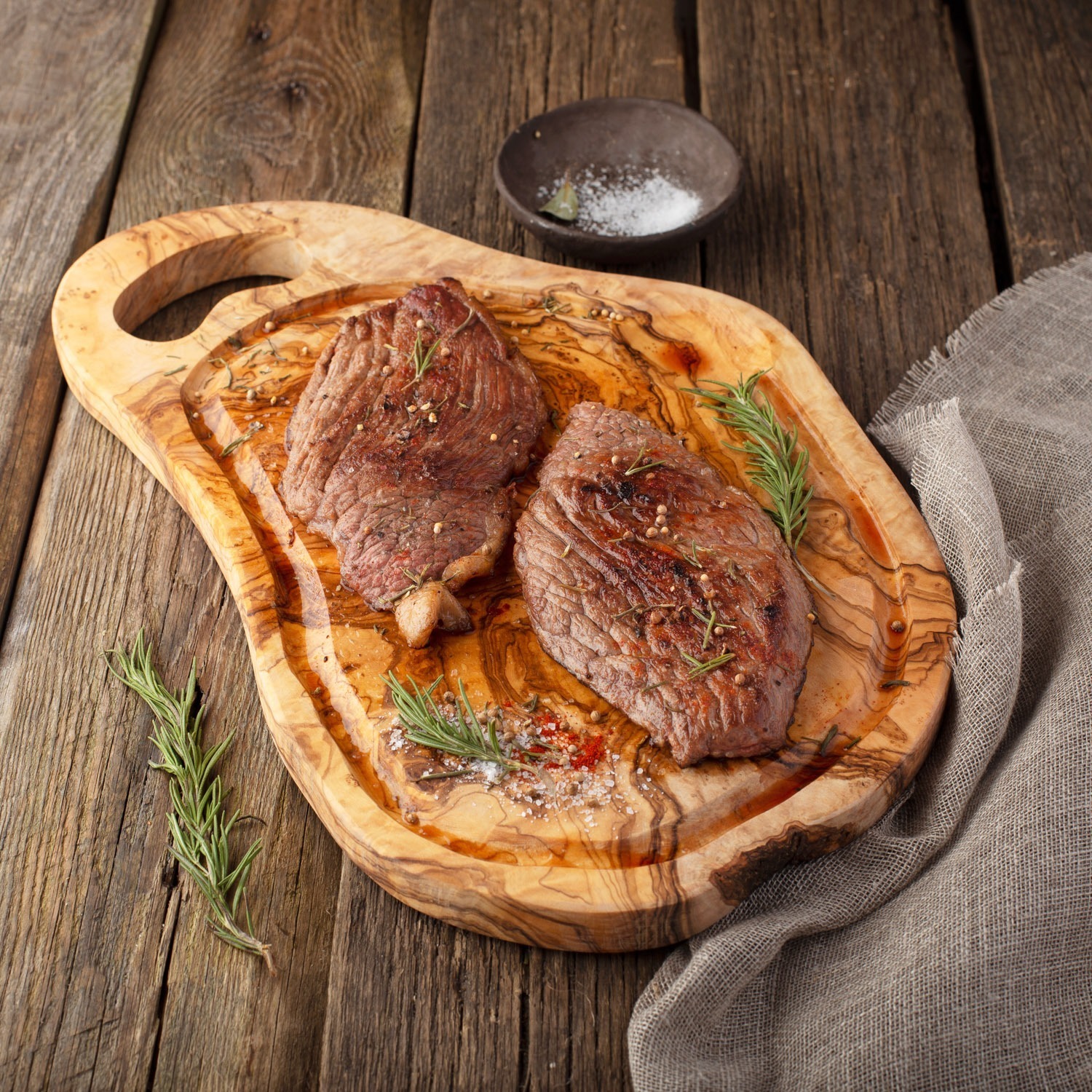 3-in-1 Olive Wooden Cutting Board