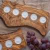 Live Edge Olive Wood Candle Holder