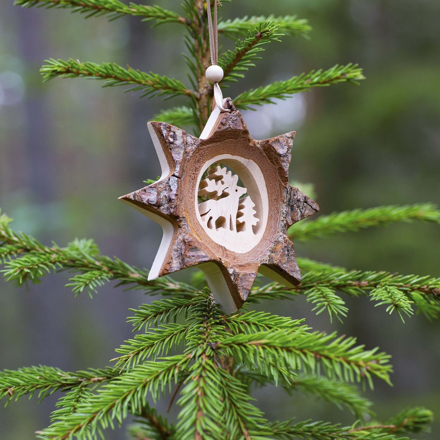 Wooden Christmas Tree Ornament – Raindeer