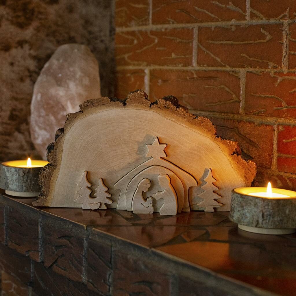 Christmas Wood Nativity Scene