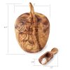 Rustic Salt Pot with Matching Scoop