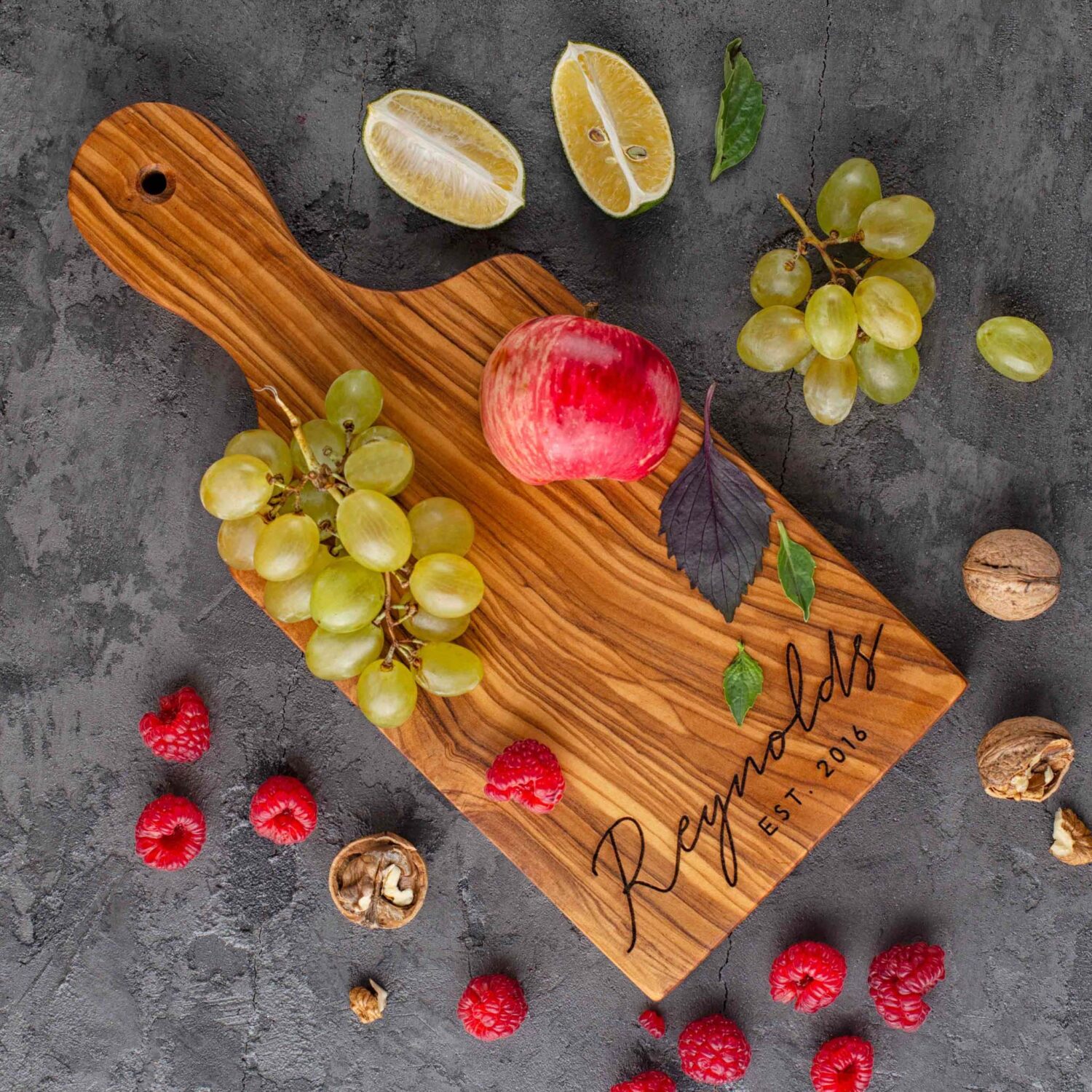 Personalized Olive Wood Cutting Boards with logo
