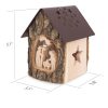 Wooden Bark Candle Holder