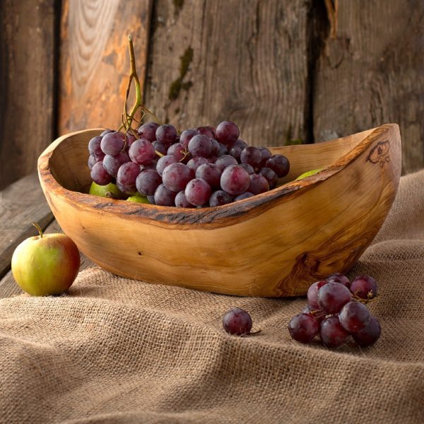 Wood Decorative Large Fruit Bowl