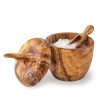 Salt Pot with lid and scoop spoon