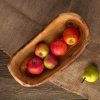 Large Wooden Fruit Bowl