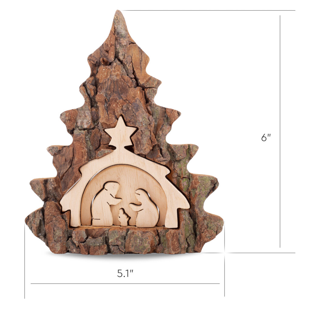 Decorative Wooden Nativity Scene