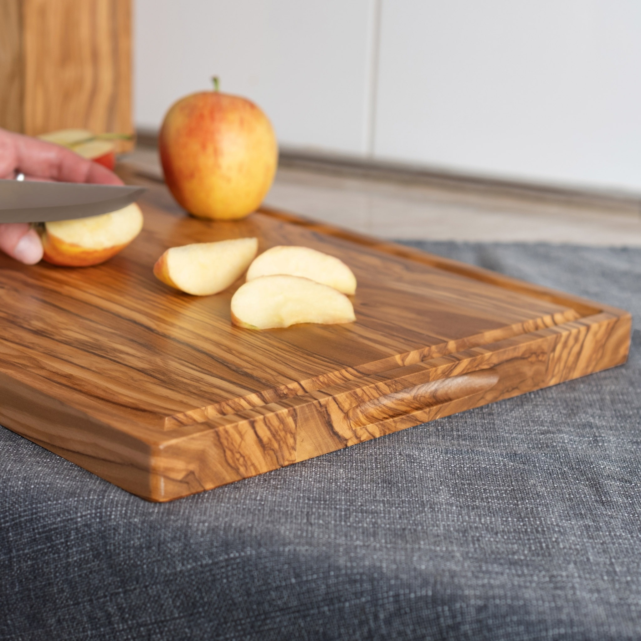 Olive Wood Cutting Board for cutting