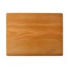 Wooden cutting board isolated on white background.