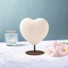 Handcrafted Wooden Heart on Metal Stand