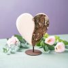 Yin-Yang Wooden Heart with Bark - Image 4