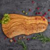 Personalized Olive Wood Live Edge Charcuterie Board