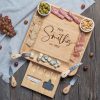 Personalized Charcuterie Board Set with Cheese Knives