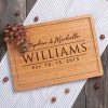 Engraved Cutting Board for Couple